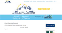 Desktop Screenshot of angelcapitalsummit.org