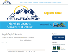 Tablet Screenshot of angelcapitalsummit.org